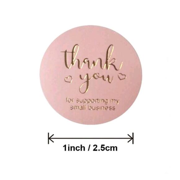 x500 "Thank you for supporting my small business" stickers Shipping Supplies - Picture 4 of 4